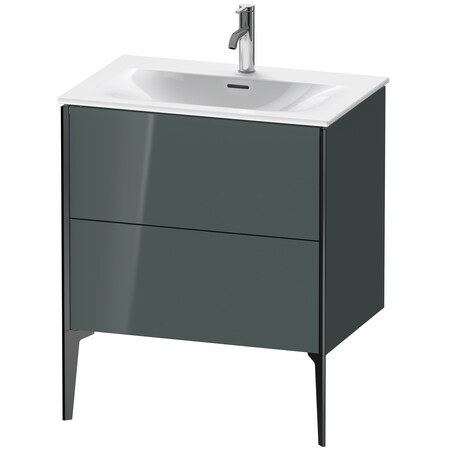 Xviu Floor Standing Vanity Unit Dolomiti Gray High Gloss